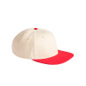 MOD. B662:Natural, 100% cotton, Red, One Size